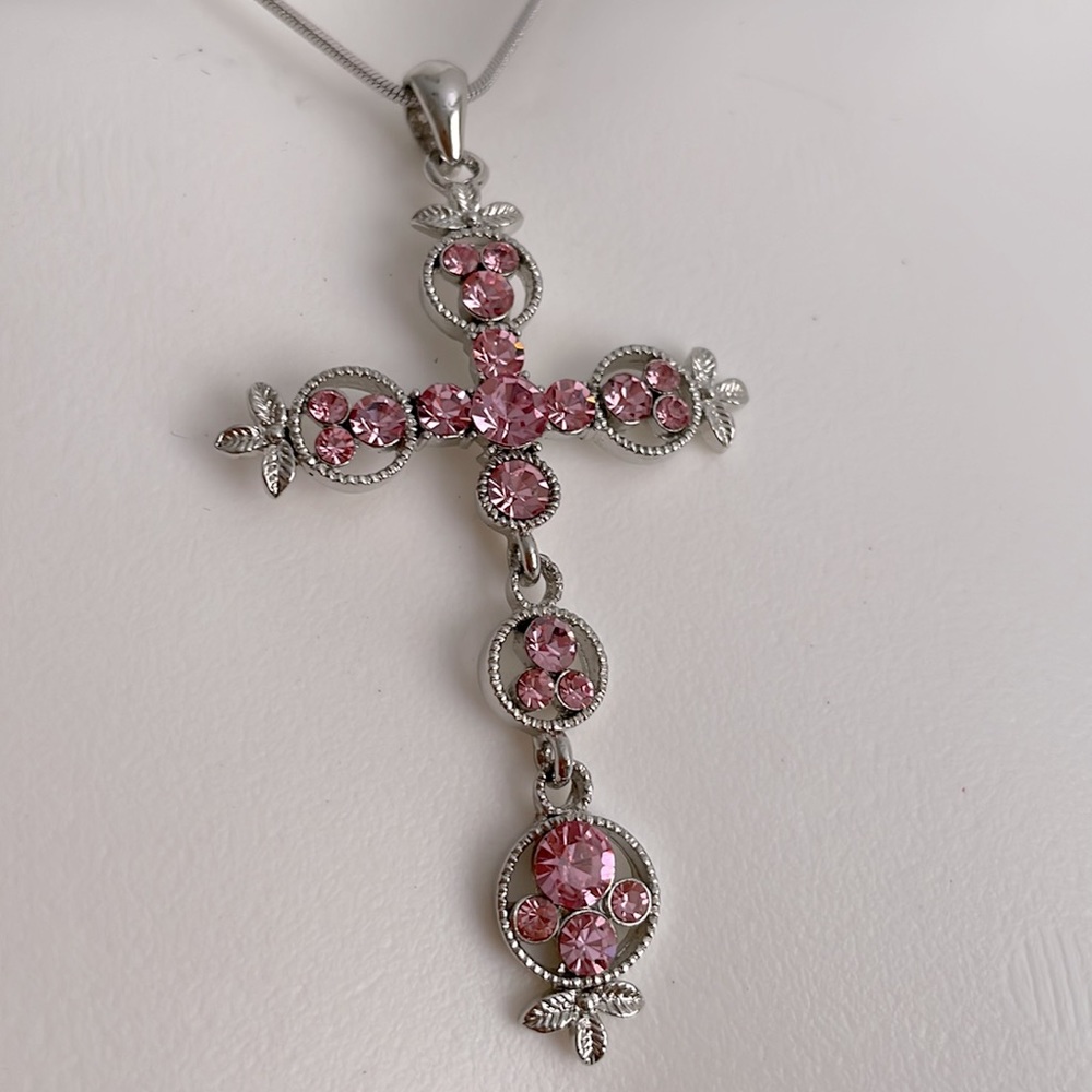 Necklace silver tone - Picture 3 of 3